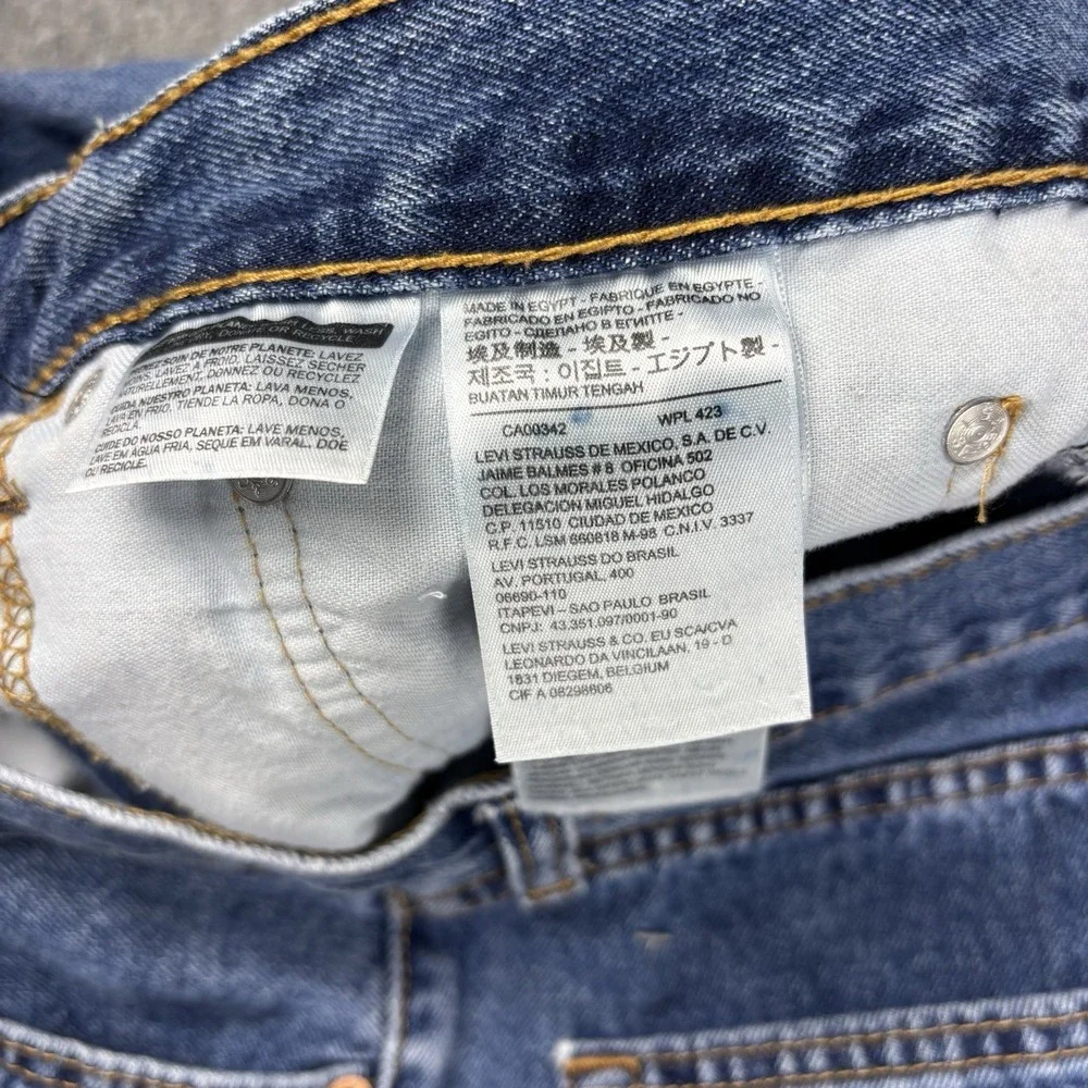 Levi's 505 Jeans Men's 36x32 Regular Fit Straight Leg‎ Blue Denim Medium Wash